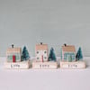 Little Wooden Handmade House in a Bag - Choose Your House - Love