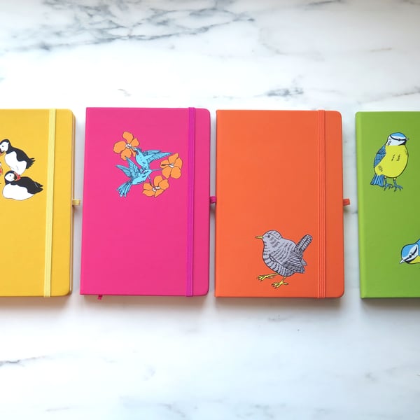 Birds Range of A5 Notebooks