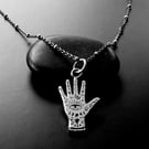 Sterling Silver Tarot Hand pendant