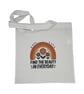 Retro Rainbow Floral Tote Bag - Image 1