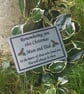 Christmas Memorial Plaque Xmas Grave Marker Christmas Grave Decoration Plaque  - Image 5