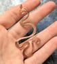 Large Swirly Copper Pendant in art Nouveau Style - Image 4