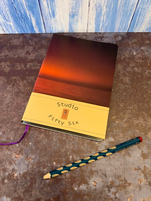 Notebook, Marine themed, A5 (ish), made from up-cycled and recycled materials.