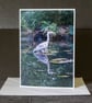 Grey Heron A5 Blank Greetings Card - Image 1