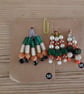 Set of colour coordinated beaded gift decorations. - Image 3