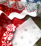 Slow stitching kit - Christmas theme. Fabric remnants, fabric bundle - Image 9