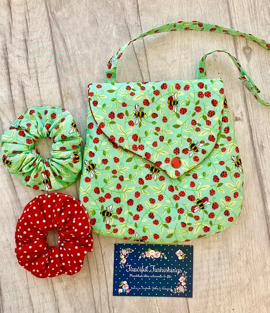 Child’s Handbag & matching Scrunchie Set