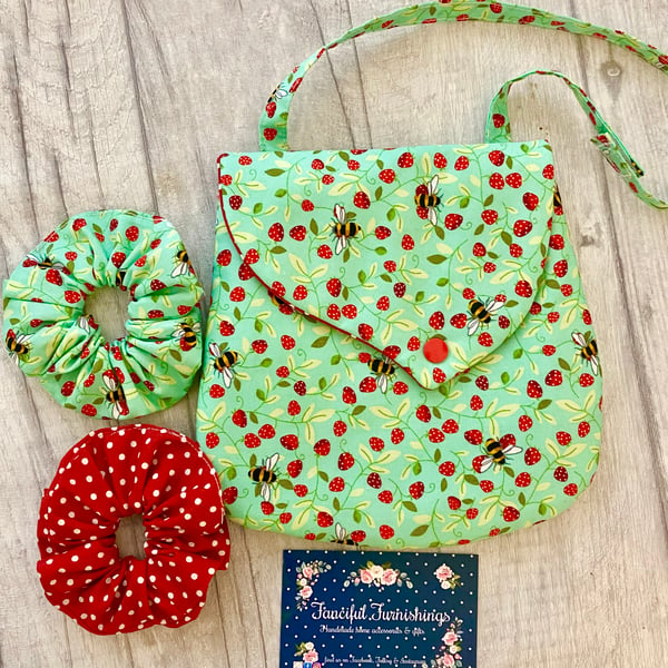 Child’s Handbag & matching Scrunchie Set
