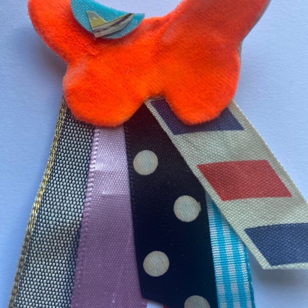 Vivid butterfly brooch