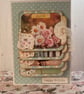 Greeting Card - Waterfall Daisy - blank by Carolee Crafts - C159 - Image 1