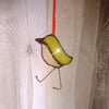 Stained Glass Yellow Chick Suncatcher Hanging Decoration
