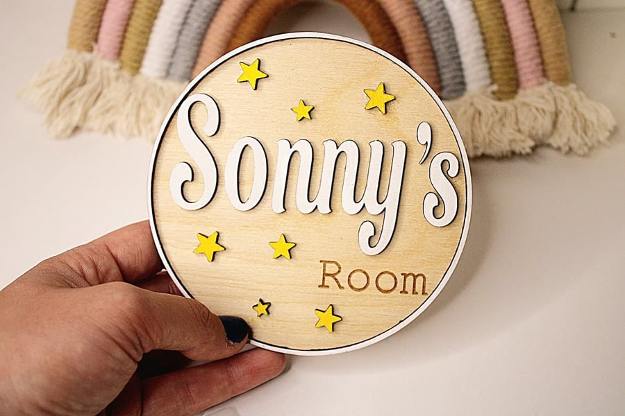 Kids Bedroom Sign, Children Room Sign, Custom Door Sign