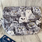Owl Fabric Clutch Bag 