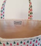 Reusable fabric Christmas gift bag; tiny trees - Image 4