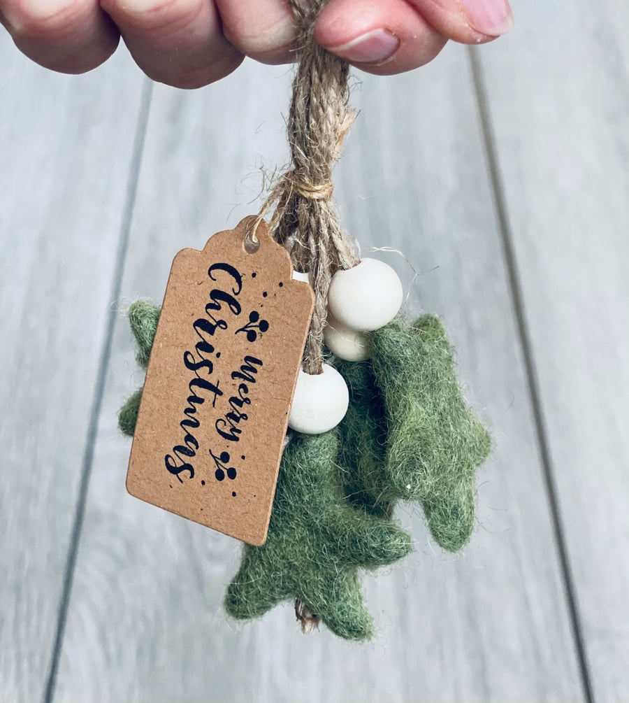 5 Needle Felt Star Decorations 