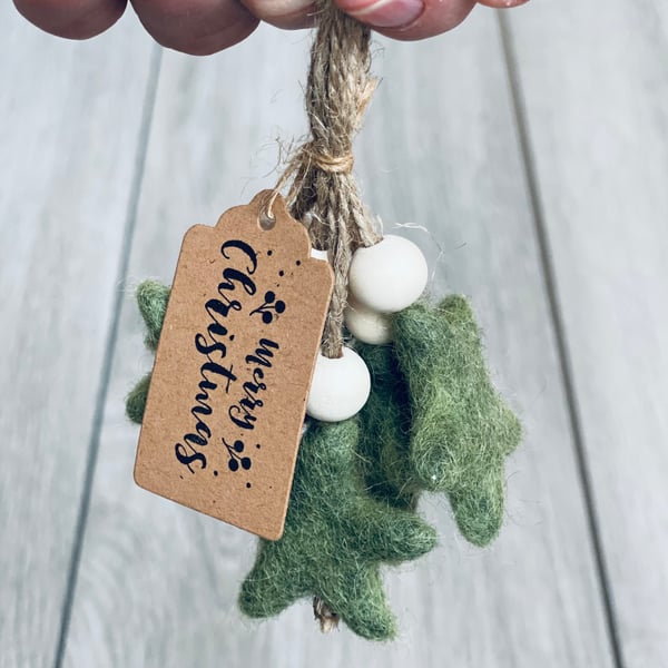 5 Needle Felt Star Decorations 