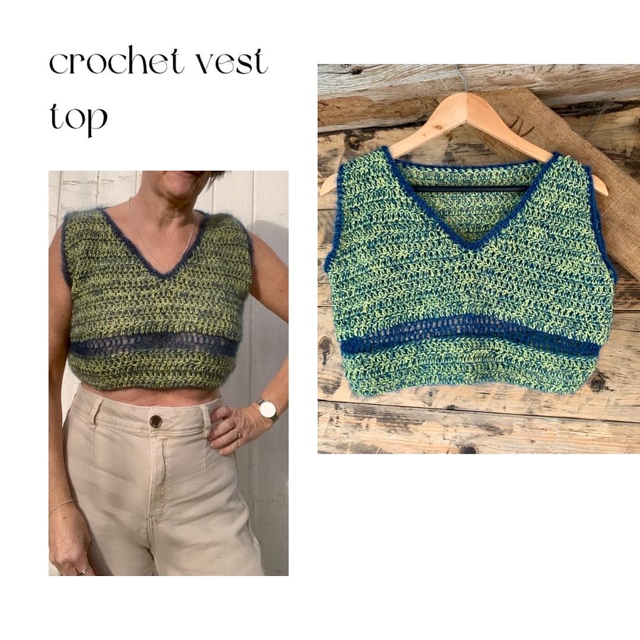 Crochet cropped top