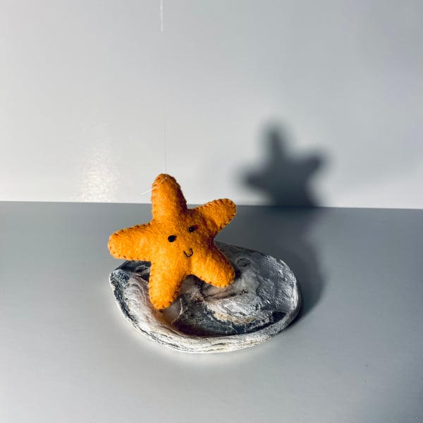 Felt Orange Starfish