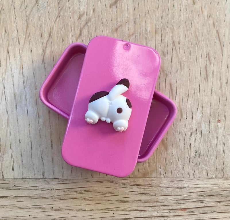 Kitty Cat Bottom Pill Box Storage Tin