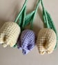 Crochet tulip bouquet, handmade pastel tulips, forever flowers, gift for her - Image 9