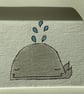 Hand Painted Whale on Miniature Canvas Magnet - Image 3