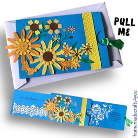 Double Sliding Flower Card 