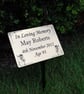 Custom Memorial Marker Heart Grave Ornament Grave Decoration  Engraved Memorial - Image 3