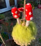 Toadstools, ladybird and mice fir cone - Image 1