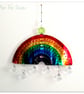 Tin Rainbow Mobile Decoration. Handmade from a coffee tin. - Image 1