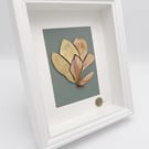 Madame de Maintenon - Original Botanical Wall Art with Gold and Petals