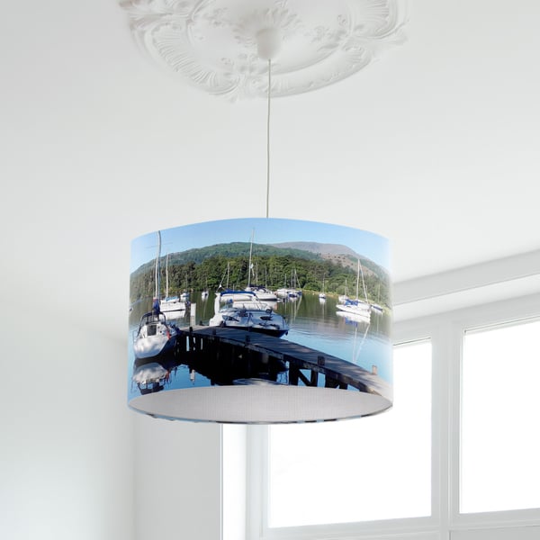 Photographic Lampshade, Waterhead, Ambleside, Lake District, Lamp Shade