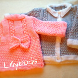 Knitting pattern Blake, baby coat, baby knitting pattern