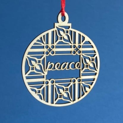 'Peace' bauble (small)