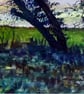 Fen Landscape Oil Painting  Winter Sunrise with Solitary Tree - Image 7