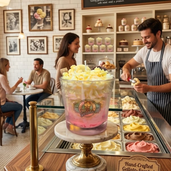  Gelato Ice Cream Sundae Scented Candle 