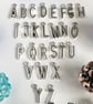 Handbag Charm, Crystal Blue Multi Coloured Orb, Initialled Chainmaille Keyring - Image 2