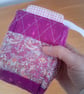 Strawberry Thief quilted zipped carton pouch - Image 4