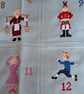 Twelve Days of Christmas, Wall-hanging, cot blanket, hand embroidered - Image 6