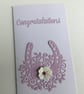 Wedding card. Congratulations card.  Ref 010.  - Image 6