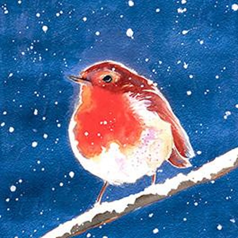 Robin Christmas Card