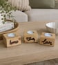 Handmade Wooden Candle Holder Set - Reclaimed Wood Tea Lights