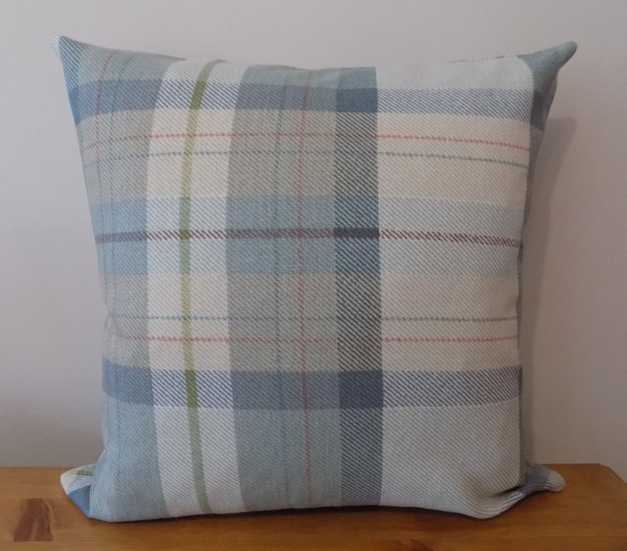 'Munro' Tartan Cushion Cover, Check Plaid Throw Pillow, 16", 18", Zip