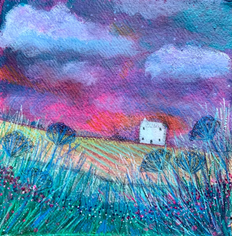 Northern Skies,  Blank Greetings Card