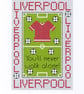 Liverpool Cross Stitch Kit Size 4" x 6"  Full Kit