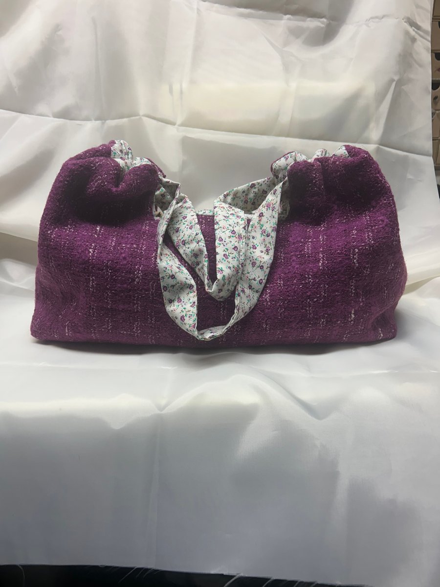 Purple tweed Bag