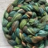 Recycled wool tweed blend spinning fibre 100g   Pine Ridge