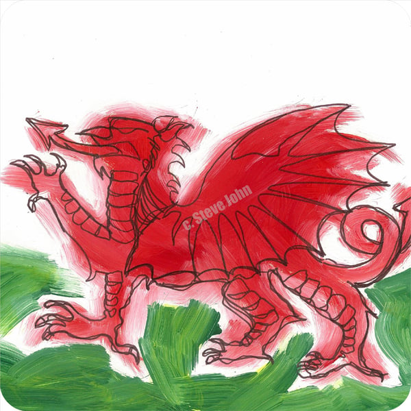 Welsh Dragon coaster