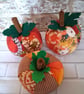 AUTUMN PATCHWORK PUMKIN TRIO   1