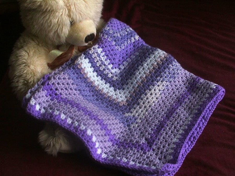 Crochet Baby Blanket for Pram or Cot