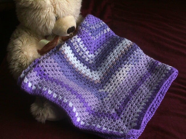 Crochet Baby Blanket for Pram or Cot